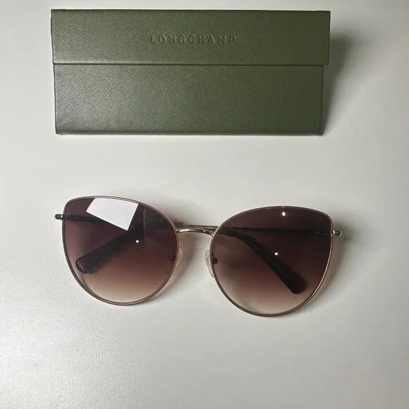 NWOT-Longchamp Blue Cateye Sunglasses with Case Longchamp 52mm Cat Eye Sunglasses | Nordstrom main image 2